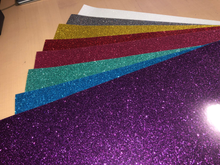 Glitter2 Flexfolien 8 Farben Starter-Set für kl. Plotter 