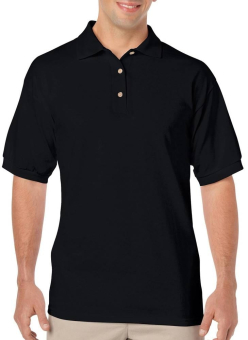 Herren Jersey Polo Black 